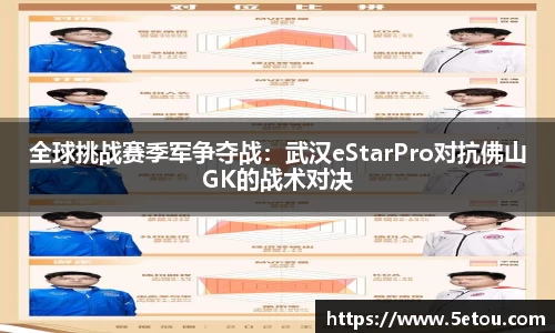 全球挑战赛季军争夺战：武汉eStarPro对抗佛山GK的战术对决